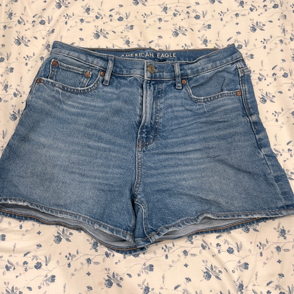 American Eagle Outfitters Women's Light Blue Jean Shorts
